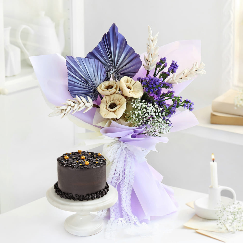 チャムブーケ Bloom And Bliss Bouquet Combo: Order Flowers Online | Interflora