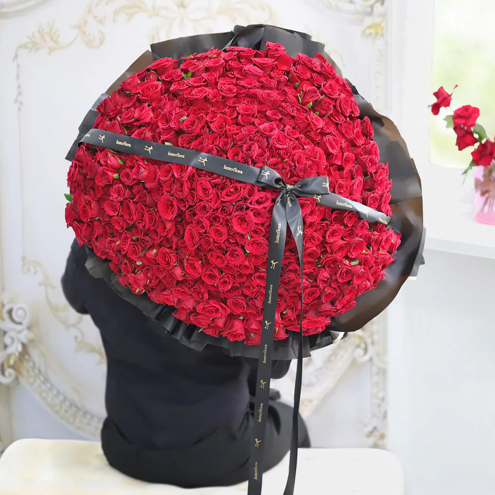Eternal Elegance Roses Bouquet - 500 Stems: Order Anniversary