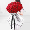 Gift 100 Roses Bouquet For Valentine's Day