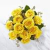 12 Yellow Roses Bunch Online