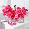 Gift 30 Pink Roses Arrangement For Valentine's Day