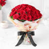Buy 50 Dutch Red Roses Valentine's Day Arrangement