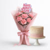 7 Blush Pink Carnation Bouquet For Mother's Day