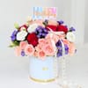 Gift Birthday Blush Floral Arrangement