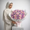 Buy Blissful 48 Pink and Purple Rose Bouquet