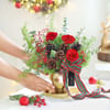 Buy Blooming Christmas in Rose Gold Vase