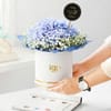 Gift Blue Hydrangea Floral Arrangement for Dad