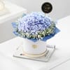 Blue Hydrangea Floral Arrangement for Dad