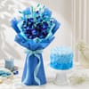 Blue Orchid & Ombre Cake Combo