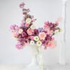 Gift Blush Floral Arrangement In Urn Planter