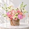 Buy Blushing Elegance Floral Basket
