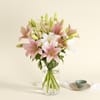 Bouquet of Pink and White Liliums Online