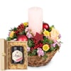 Candle arrangement 'The Magic of Advent' with Bee-Family Swi Online