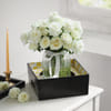 Buy Chapel of 30 White Roses in Glass Vase