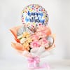 Charming Birthday Balloon and Flowers Arrangement
