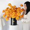 Shop Charming Orange Roses And Balloons Arrangement