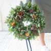 Classic Christmas Flower Wreath Online