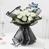 Classic White Rose Bouquet for Fathers Day Online