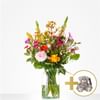 Combi Bouquet: Hugs; including little bear for € 10 Online
