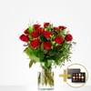 Combi Bouquet: You make me happy; incl. Flavours Chocolates for â‚¬13,- Online