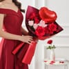 Crimson Promise Valentines Day Bouquet