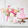 Cute Bow Cake And Lavish Arrangement Combo Online