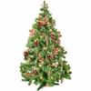 Decorated, natural Christmas tree. Online
