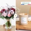 Douceur printaniere et bougie - Seasonal bouquet and candle Online