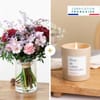 Douceur printaniere et bougie - Seasonal bouquet and candle Online