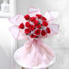 Dreamy 15 Red Rose Hand Tied Bouquet