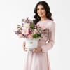 Buy Dreamy Purple Blooms and Cake Combo