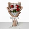 Elegant Red & Pink Rose Hand-tied Bouquet