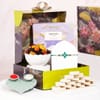 Emerald Clover Rakhi & Kaju Katli Gift Hamper Online