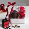 Shop Eternal Red Roses Hamper with Bento Cake (300g)