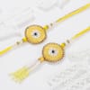 Shop Evil Eye Bhaiya-Bhabhi with Kids Rakhi Gift Hamper