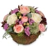 Flower arrangement 'A Basket full of Poetry with Roses'
