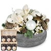Flower arrangement Great Moments with fairy lights and Bee-F Online