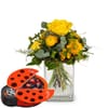 Flower bouquet 'Little Sunshine' with Munz chocolate ladybir Online