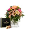 Flower bouquet 'Lovely' with Avelines pralines from Maestran Online