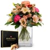 Flower bouquet 'Lovely' with Avelines pralines from Maestran Online