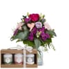 Flower bouquet 'Sweet Bloom' with Gottlieber tea gift set Online