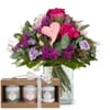 Flower bouquet 'Sweet Bloom' with Gottlieber tea gift set Online