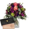 Flower bouquet 'Sweet Day' with Munz bar of chocolate 'Heart
