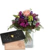 Flower bouquet 'Sweet Day' with Munz bar of chocolate 'Heart Online
