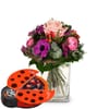 Flower bouquet Sweet Surprise with Munz chocolate ladybird Online