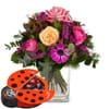 Flower bouquet Sweet Surprise with Munz chocolate ladybird Online