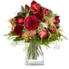 Flower bouquet Winter Time with Christmas lights Online
