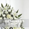 Funeral spray arrangement with ribbon Online