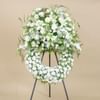 Funeral wreath with white flowers Online