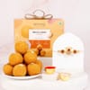 Ganesha Rakhi Hamper with Rudraksh & Besan Laddoo Online